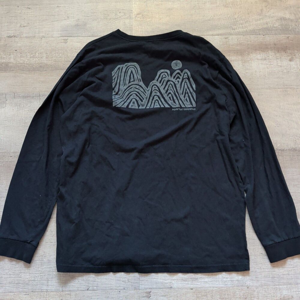 Mountain Hardwear Men's Big Mountain Graphic Long-Sleeve T-Shirt Black XL